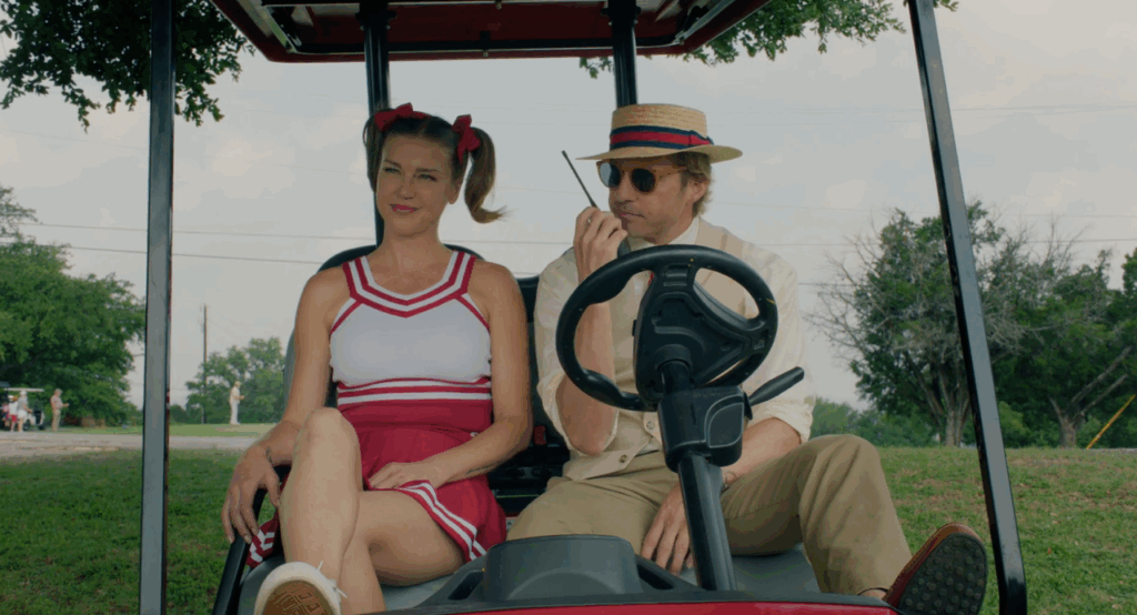 Adrianne Palicki and Director Austin Nichols for THE SALAMANDER KING